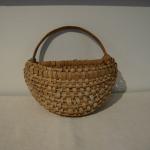 Small Ash Splint Half Basket, Excellent condition