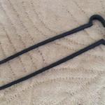 Ember Tongs - Circa 1750-1800
​
Wrought iron ember tongs with ball finial on top - only 10".