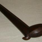 Pipe Case, wonderful little wooden pipe case with cleaner.  7 3/4" long