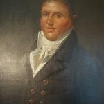 Fine portrait of Capt. Richard Williams from Chelsea Mass. (1779 – 1823). Painted by Charles Delin – Dutch artist who painted Navy American Sea Captains Circa 1800 – 1815. The canvas is relined and mounted within a period frame that may be original to the picture.